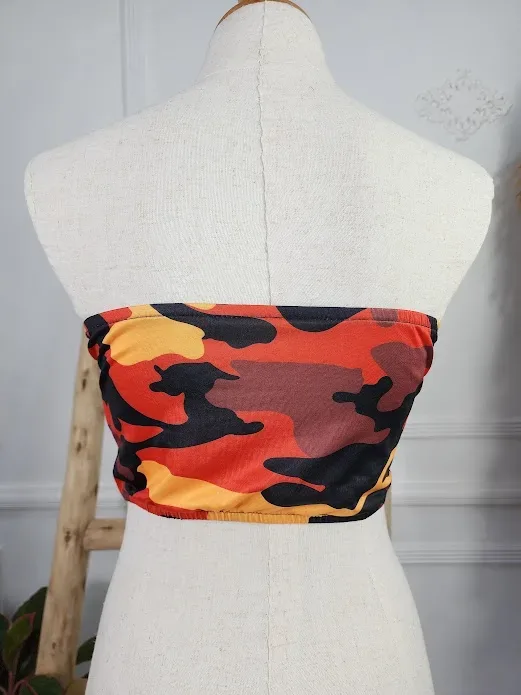 Top para dama color naranja