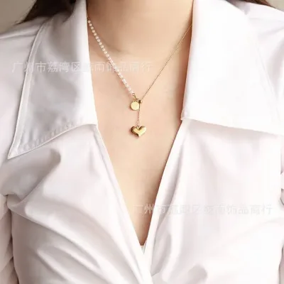 Collar de acero inoxidable para dama color dorado