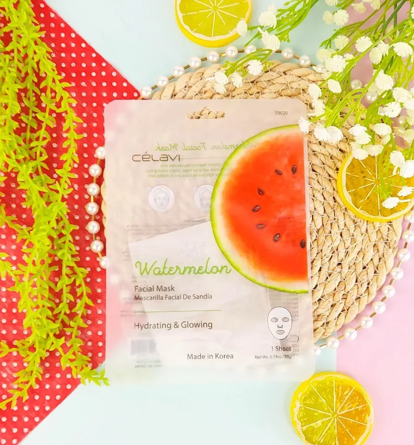 Mascarilla facial de sandía Celavi 6 unidades
