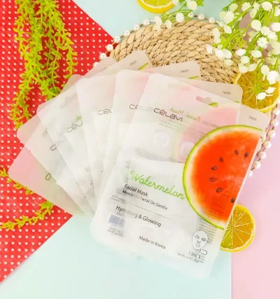 Mascarilla facial de sandía Celavi 6 unidades