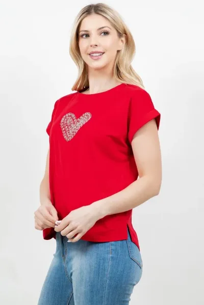 Camiseta para dama TABA color rojo