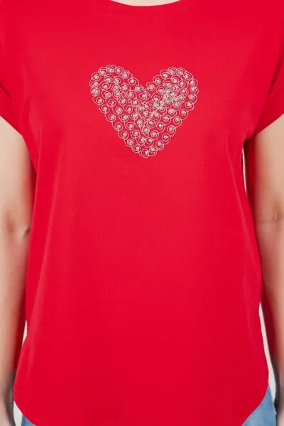 Camiseta para dama TABA color rojo