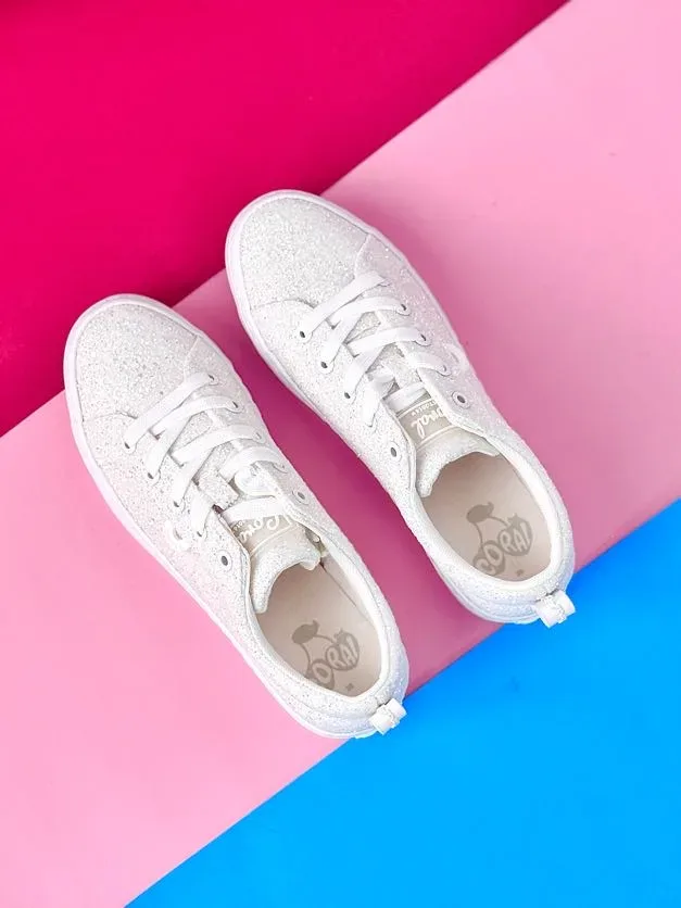 Tenis Coral Serafina White Glitter para Dama