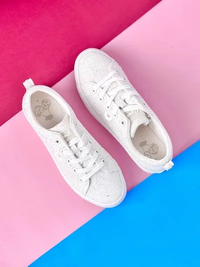 Tenis Coral Serafina White Glitter para Dama