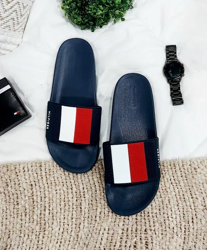 Sandalia Tommy Hilfiger para caballero color azul