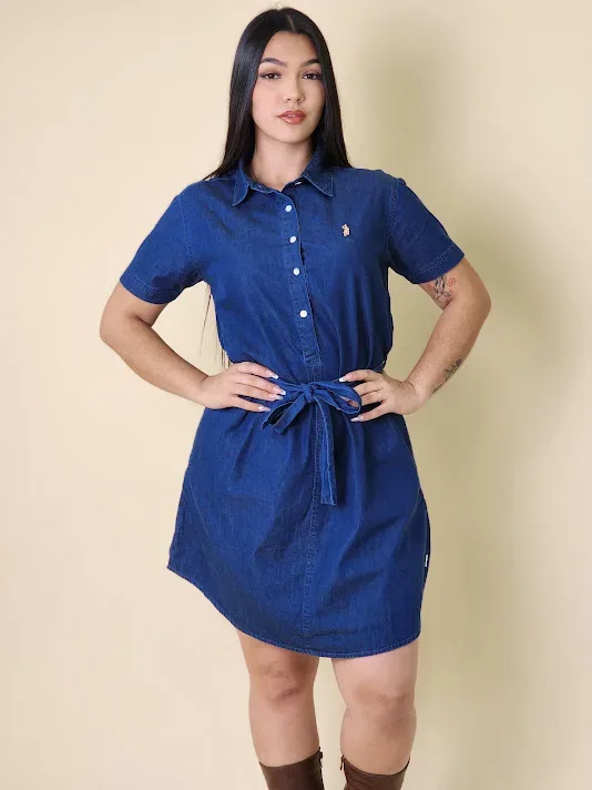 Vestido Cambridge Polo Club para dama CP-24-083741L COLOR AZUL OSCURO