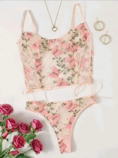 Lencería para dama color beige