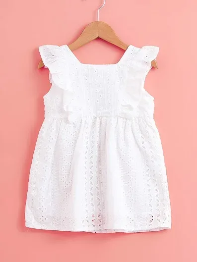 Vestido para niña color blanco