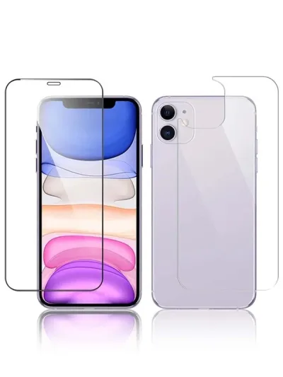 Temperado para celular para pantalla y parte trasera