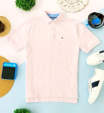 Camiseta Tommy Hilfiger para caballero color rosa