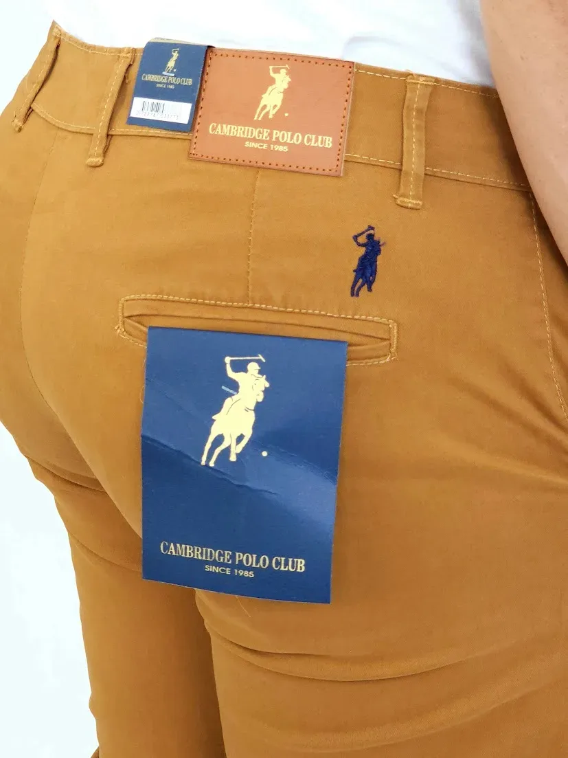 Pantalón Cambrige Polo Club para caballero color caramelo