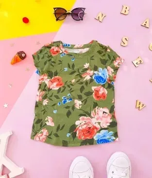 Blusa Old Navy para niña color verde olivo