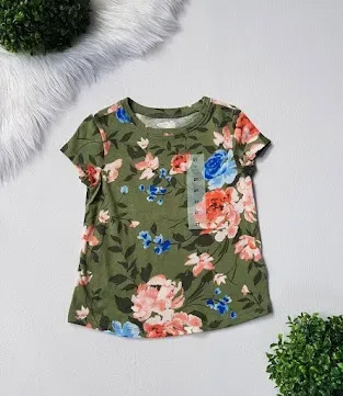 Blusa Old Navy para niña color verde olivo