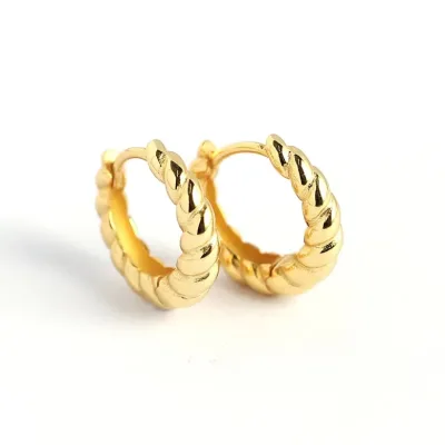 Aretes redondos de plata