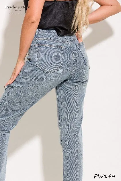 Jeans para dama Psycho Sixteen PW 149 color azul