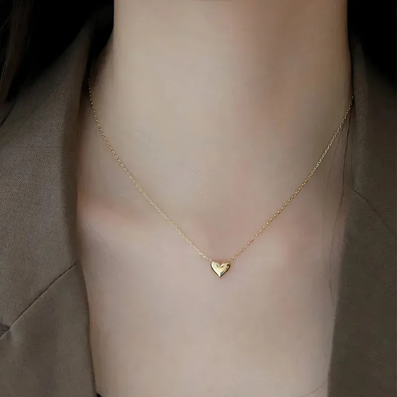 Collar de acero inoxidable chapado en oro