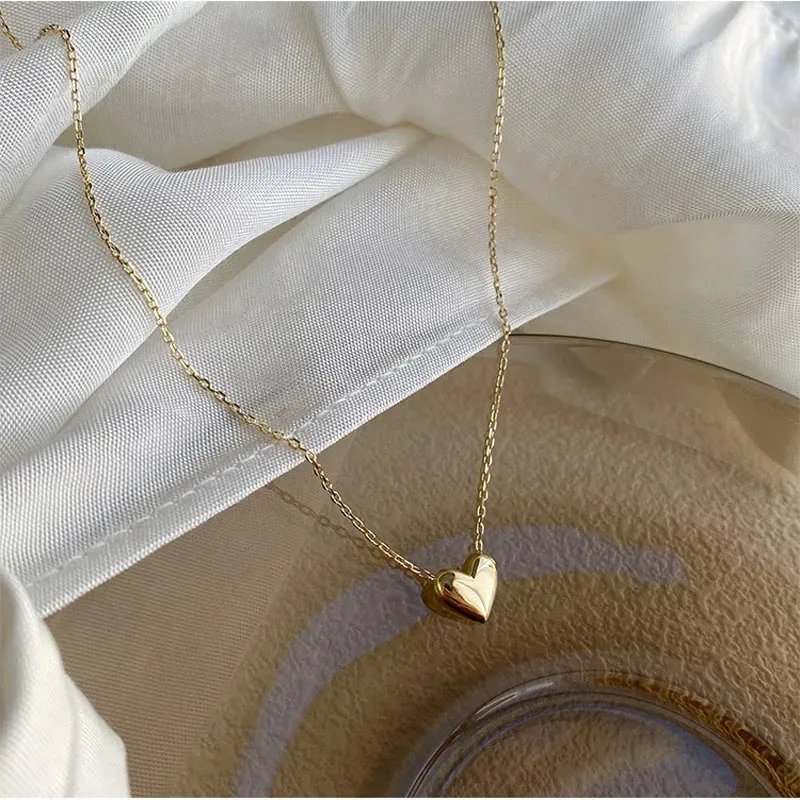 Collar de acero inoxidable chapado en oro