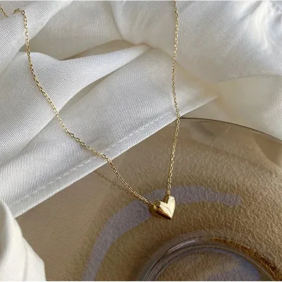 Collar de acero inoxidable chapado en oro