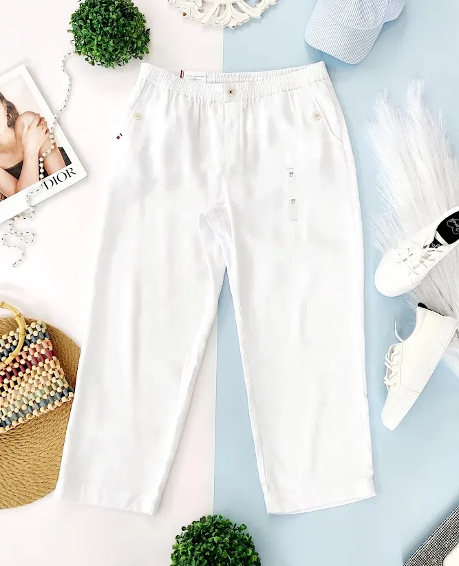 Pantalón Tommy Hilfiger para dama color blanco