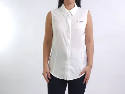 Blusa Columbia para dama color blanco
