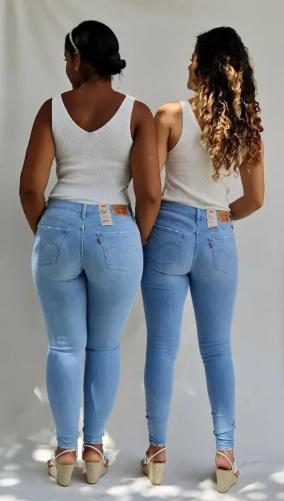 Jeans para dama Levis 710-0358 super skinny color celeste