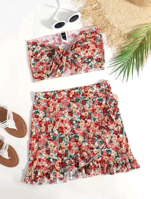 Conjunto para dama estampado floral