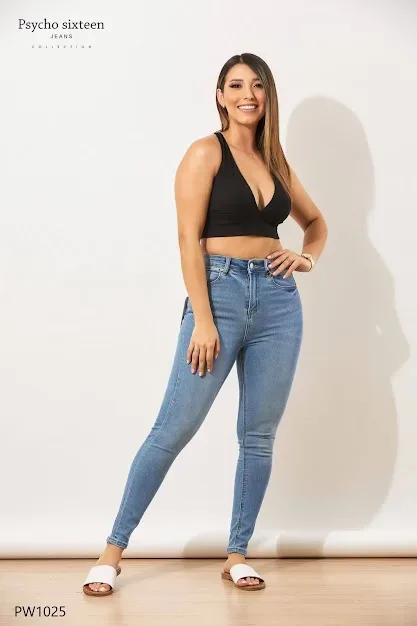 Jeans PSYCHO SIXTEEN para dama High rise, skinny PW1025