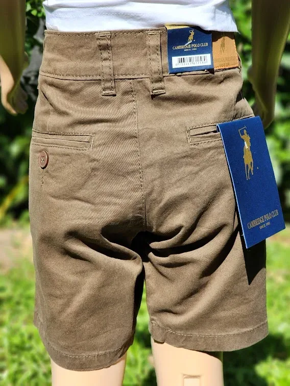 Short Cambridge Polo Club para niño color verde musgo
