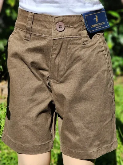 Short Cambridge Polo Club para niño color verde musgo