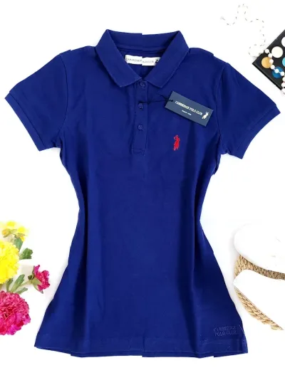Camiseta Polo Cambrige Club para dama color azul oscuro