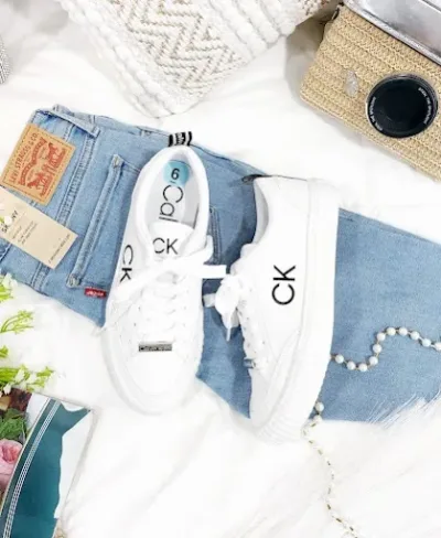 Tenis Calvin Klein para dama color blanco