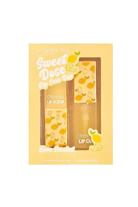 Set de gloss y exfoliante Beauty Creations para dama aroma limon LOSET-6