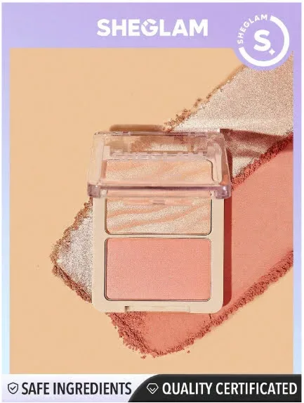 Paleta SHEGLAM de iluminador y rubor