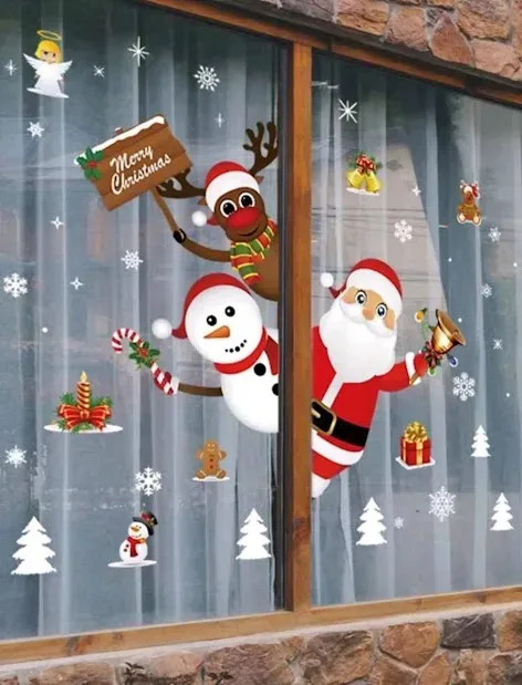 Pegatinas de pared navideñas