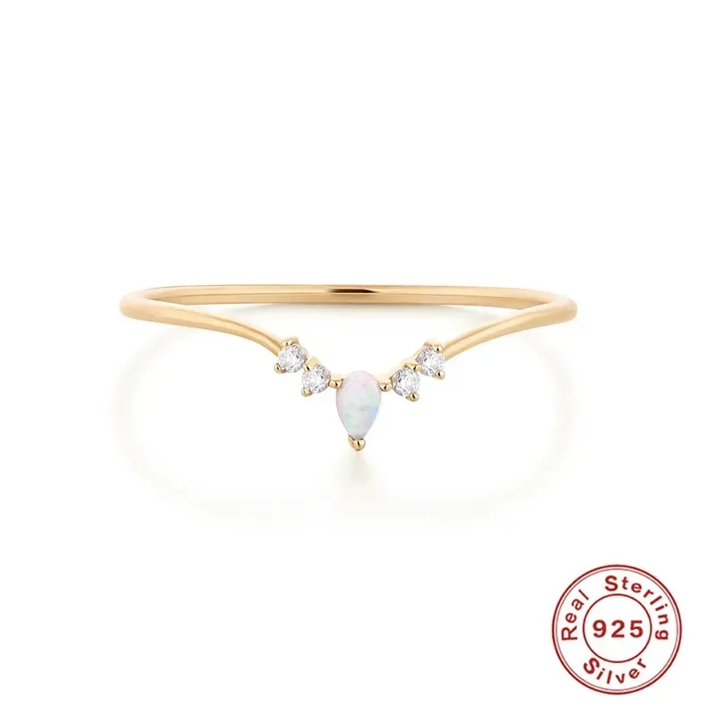 Anillo de Plata Esterlina para dama color dorado