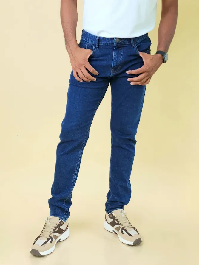 Jeans Estivaneli para caballero UZT-24M-6152 COLOR AZUL
