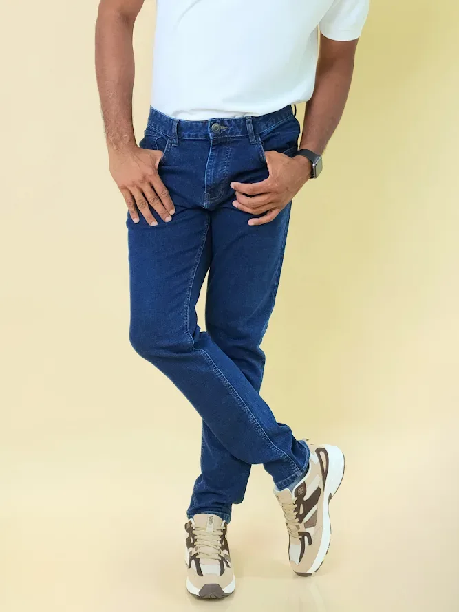 Jeans Estivaneli para caballero UZT-24M-6152 COLOR AZUL