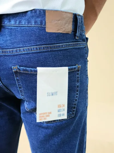 Jeans Estivaneli para caballero UZT-24M-6152 COLOR AZUL
