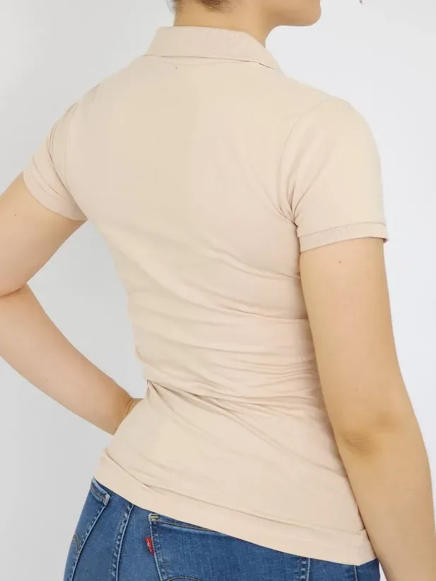 Camiseta Polo Cambrige Club para dama color beige