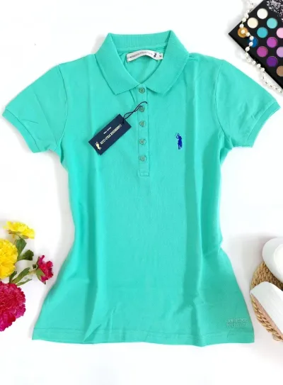 Camiseta Polo Cambrige Club para dama color verde menta