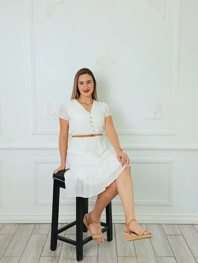 Vestido color blanco para Dama