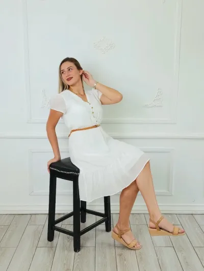 Vestido color blanco para Dama