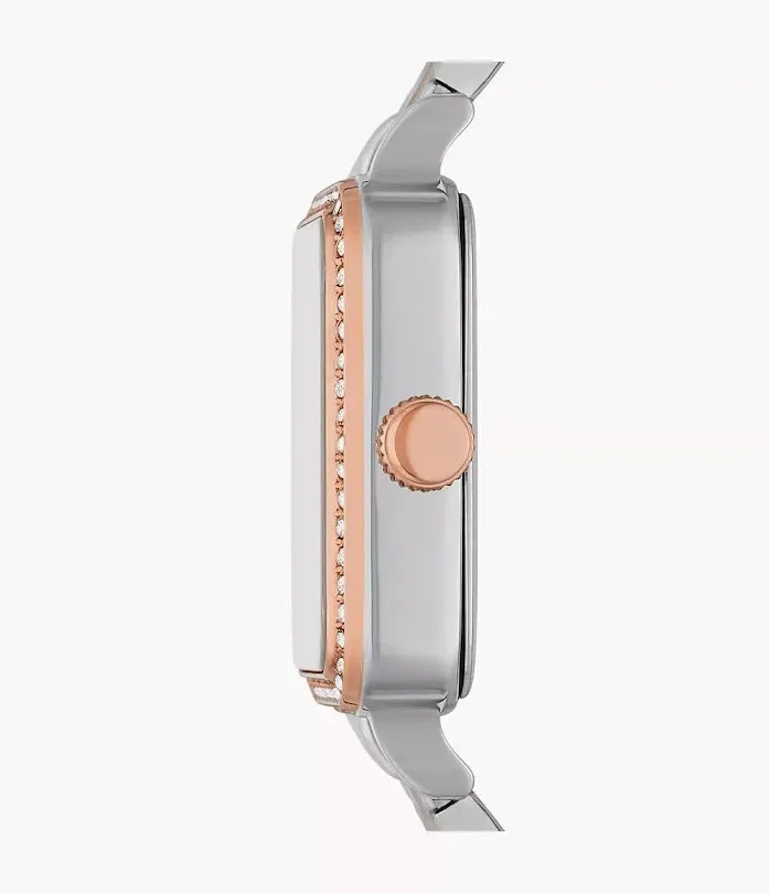Reloj Fossil plateado/oro rosa para dama