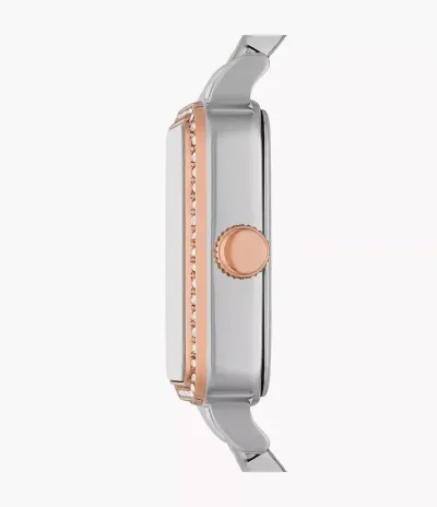 Reloj Fossil plateado/oro rosa para dama