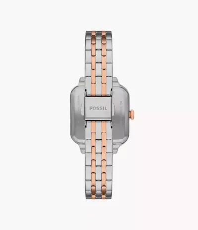 Reloj Fossil plateado/oro rosa para dama