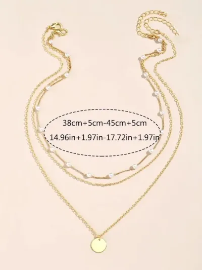 Collar de fantasia para dama color dorado