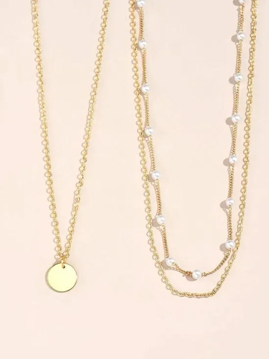 Collar de fantasia para dama color dorado