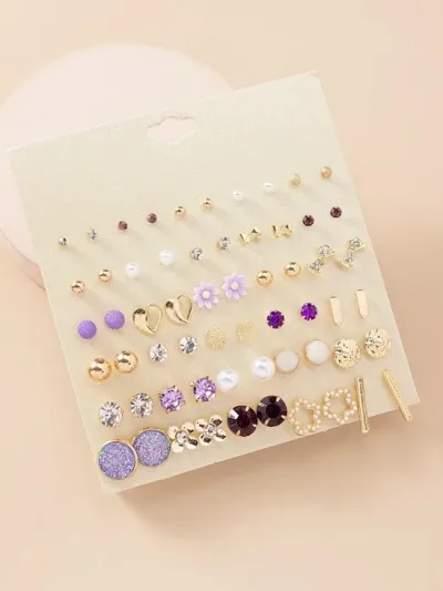 30 pares de pendientes fantasia