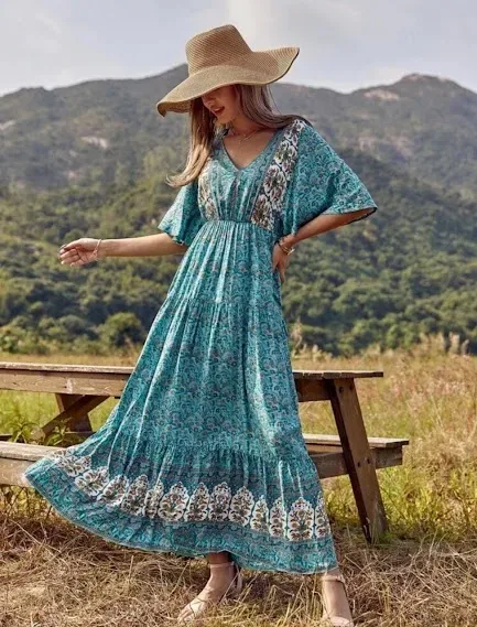 Vestido para dama color celeste