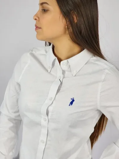 Camisa manga larga Cambrige Polo para muchacha